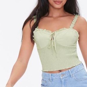 Forever 21 sage green tank top. NEVER WORN!!